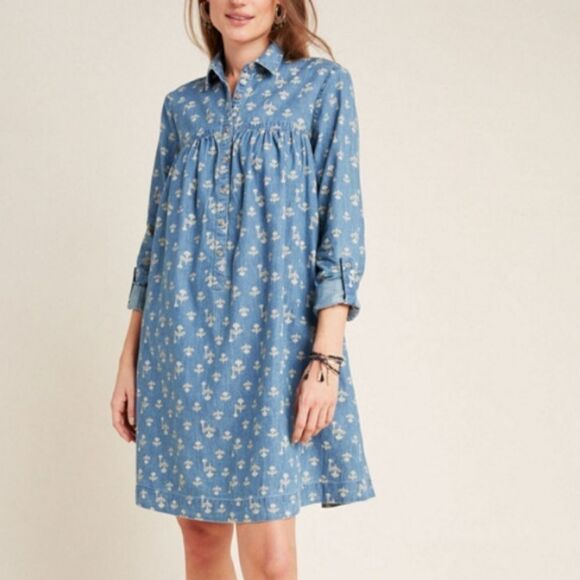 Anthropologie Rochelle shirtdress 4P - Picture 2 of 13